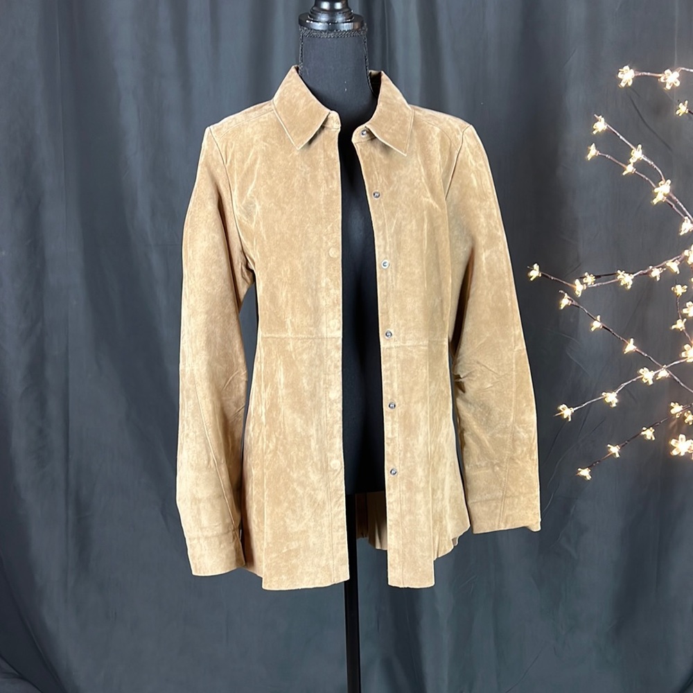 Ecru Suede Shirt/Jacket